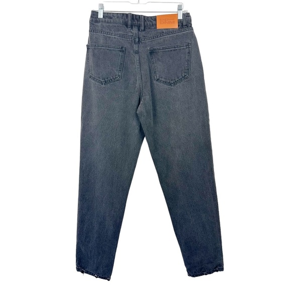 PRINCESS POLLY Zaiden Straight Leg High Rise Washed Black Denim Jeans US 6 - Picture 11 of 15